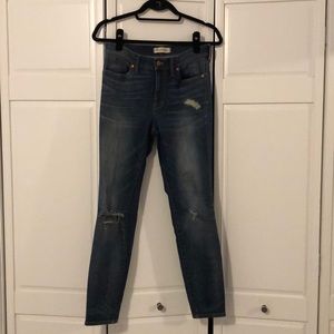Distressed High Waisted Madewell Jeans